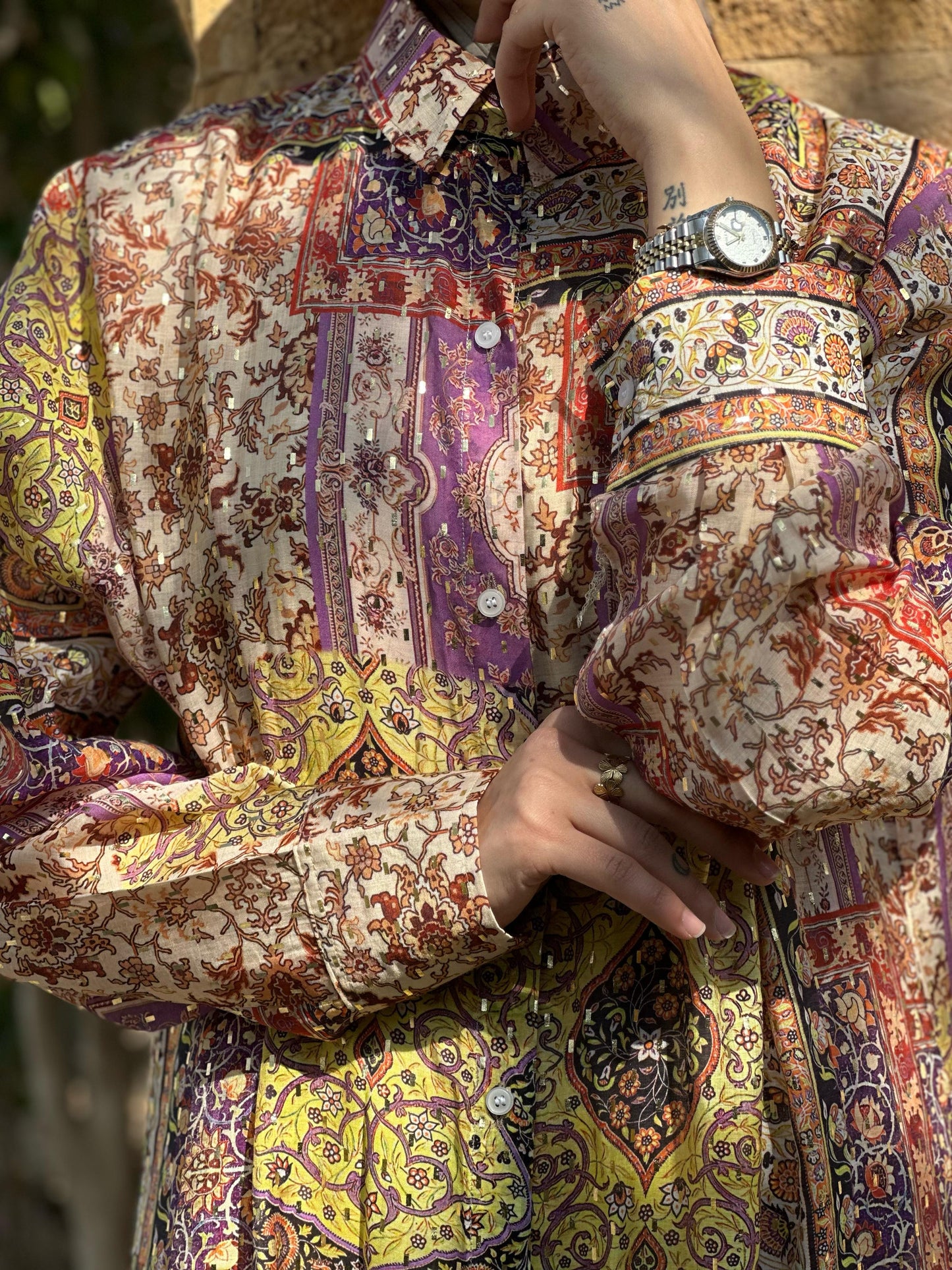 Silk Bloom Shirt