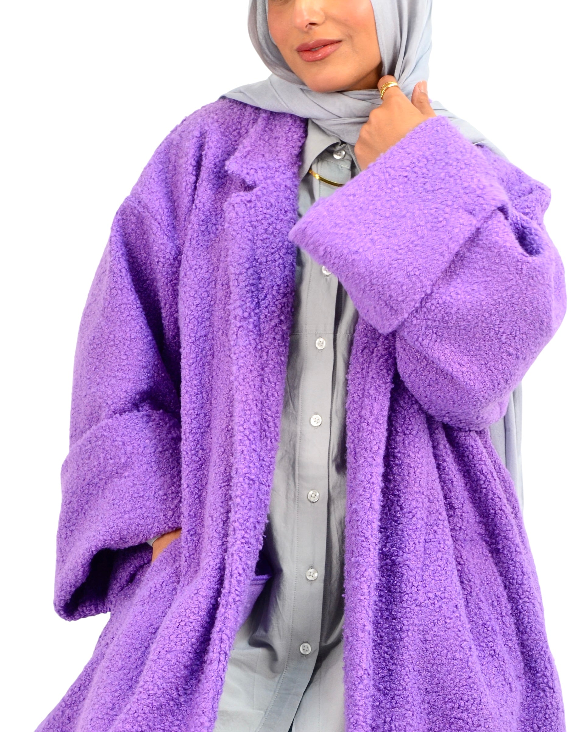 SUGARHILL Boucle Wool Long Coat SUGARHILL】BOUCLE WOOL LONG COAT