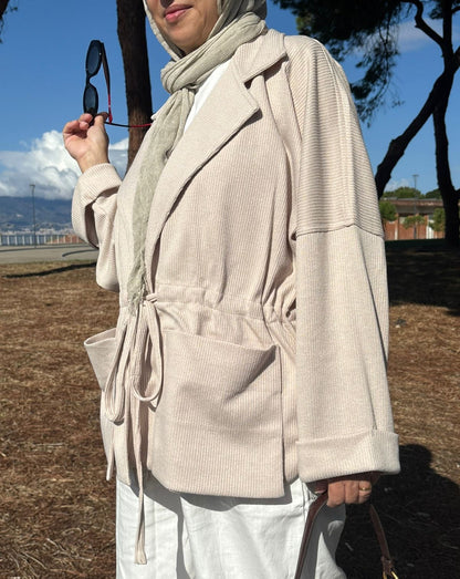 Ribbed Velvet Jacket