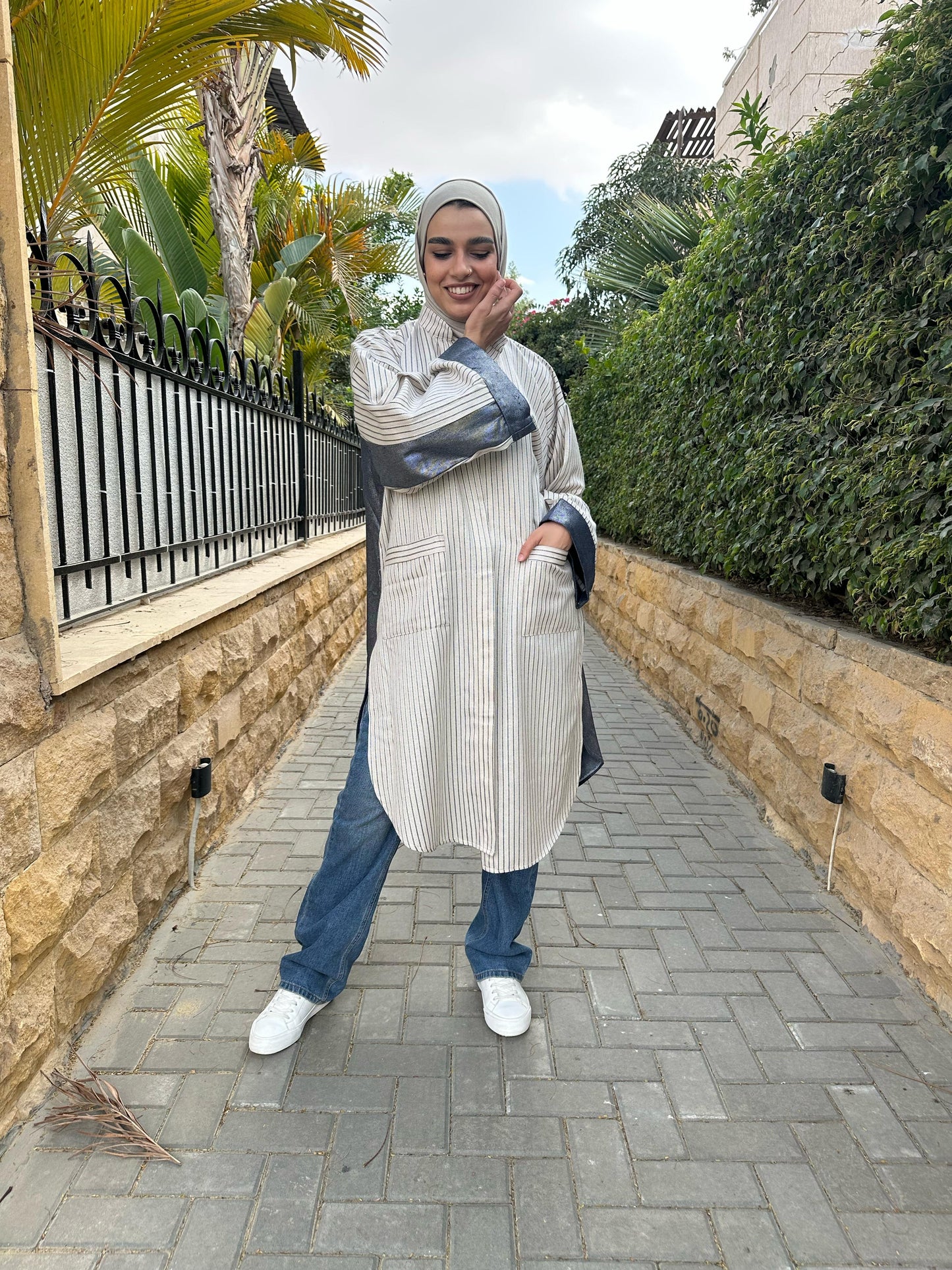 LinenxMetallic Cardigan