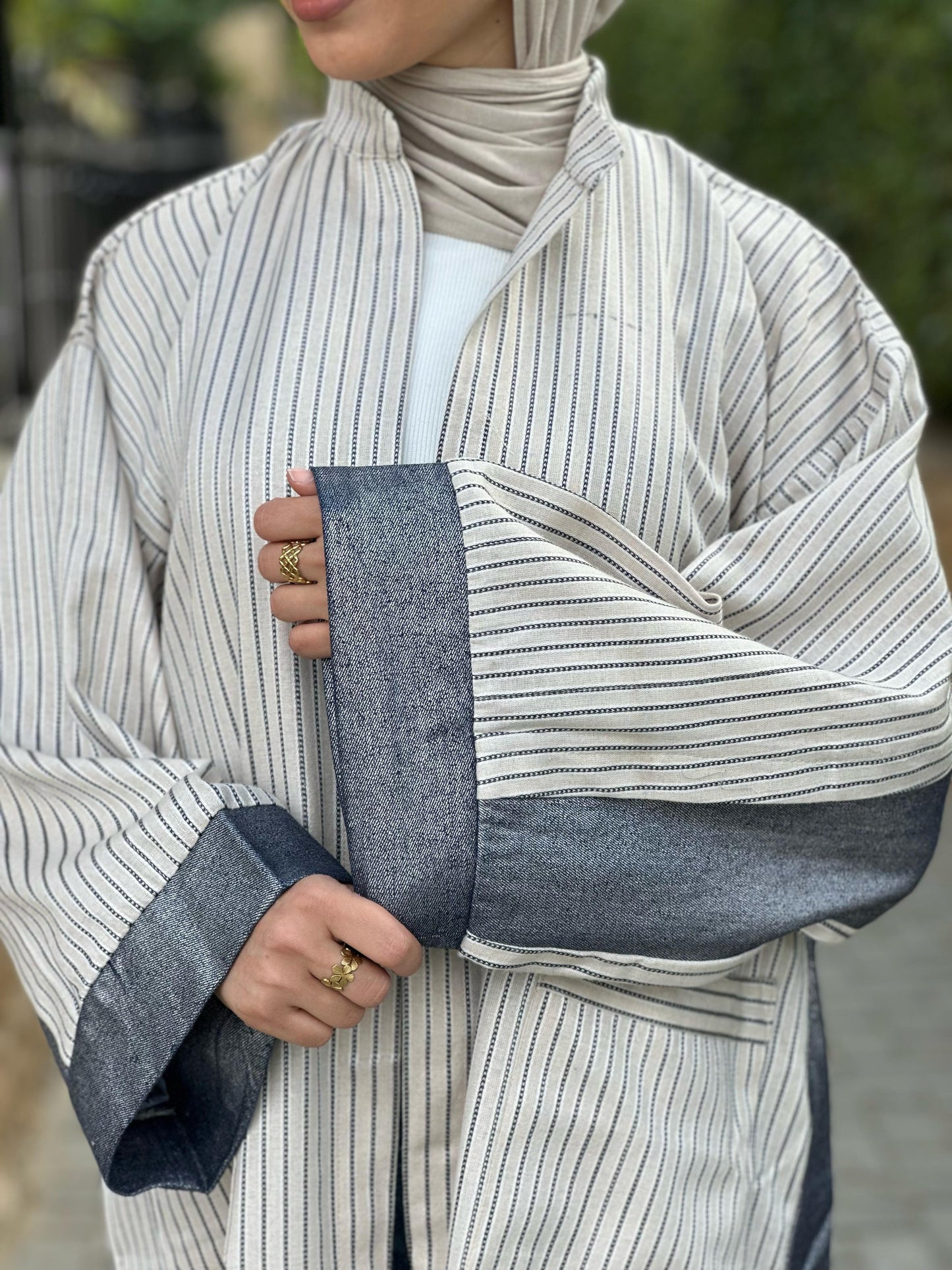 LinenxMetallic Cardigan