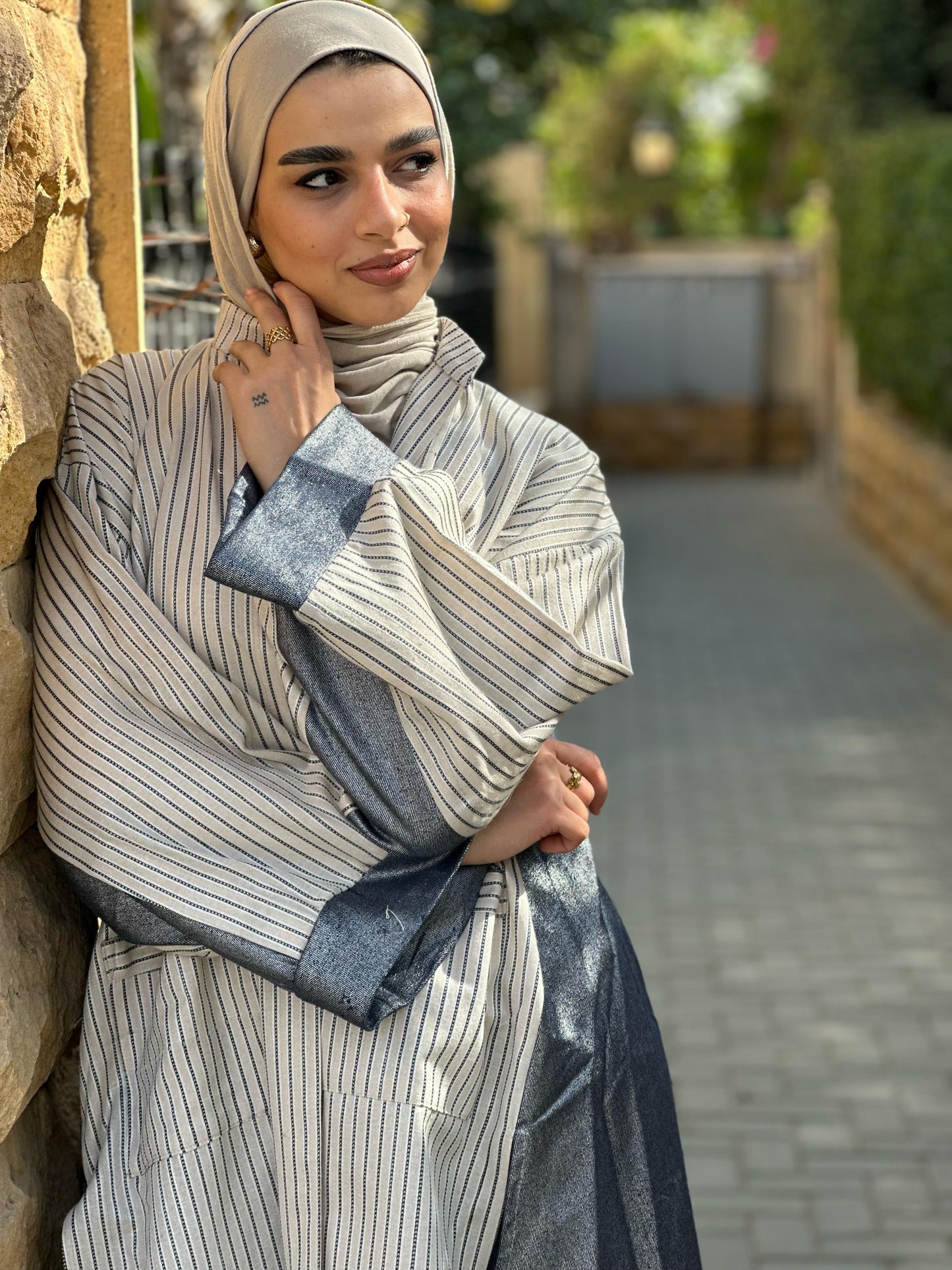 LinenxMetallic Cardigan