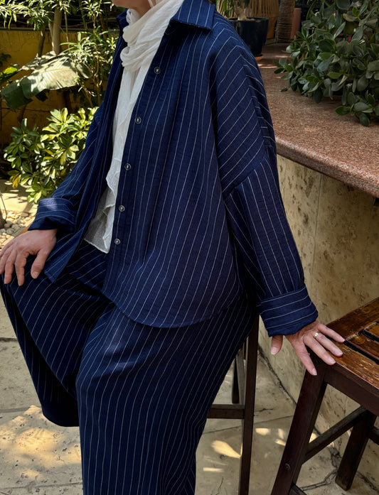Striped linen set