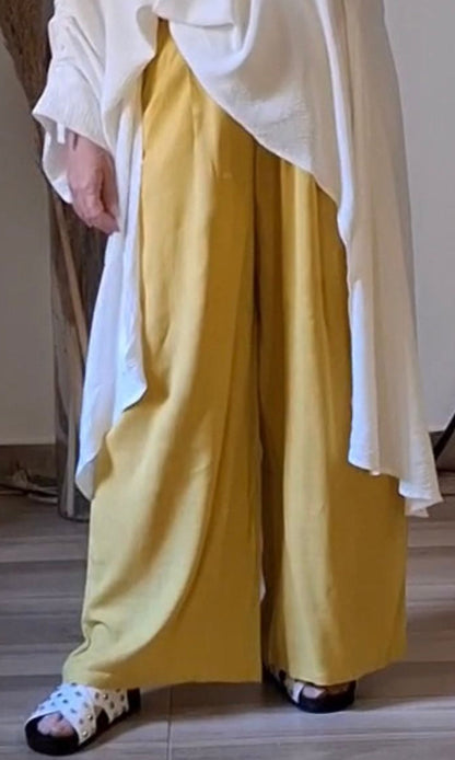 Wide Leg Linen Pants