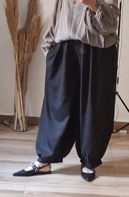 Balloon linen pants