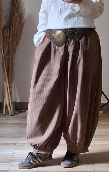 Balloon linen pants