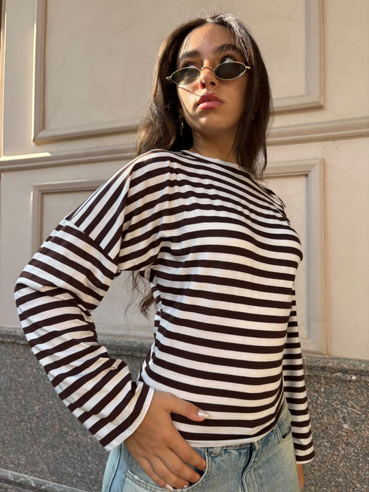 Striped Cotton T-shirt
