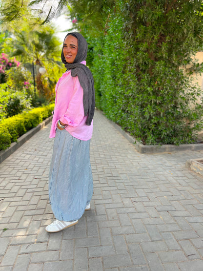 Balloon linen pants